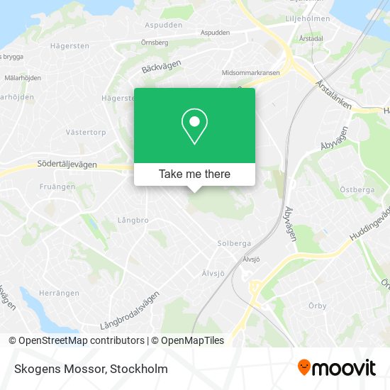 Skogens Mossor map