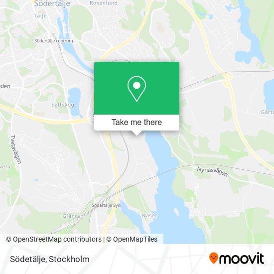 Södetälje map