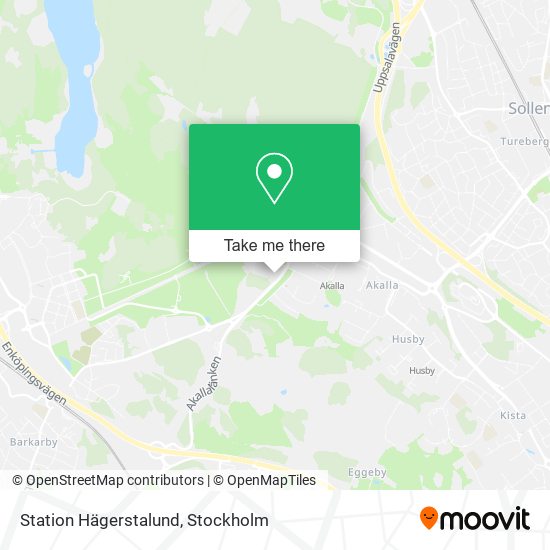 Station Hägerstalund map