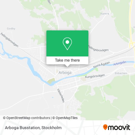 Arboga Busstation map