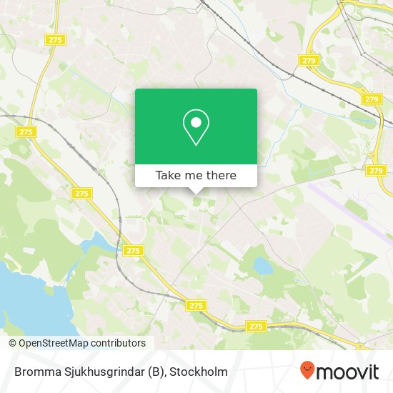 Bromma Sjukhusgrindar map