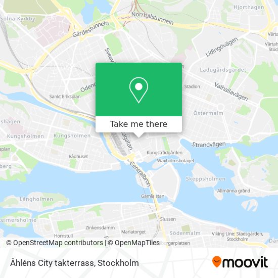 Åhléns City takterrass map