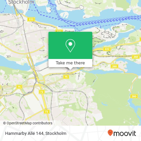 Hammarby Allé 144 map