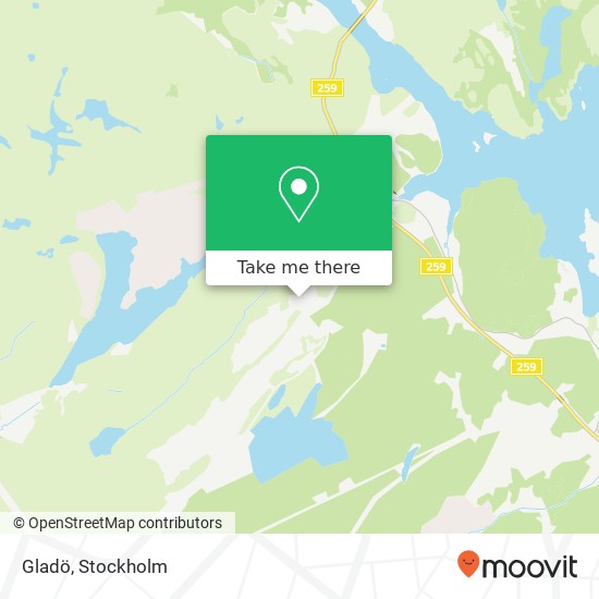 Gladö map