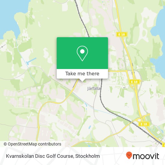 Kvarnskolan Disc Golf Course map