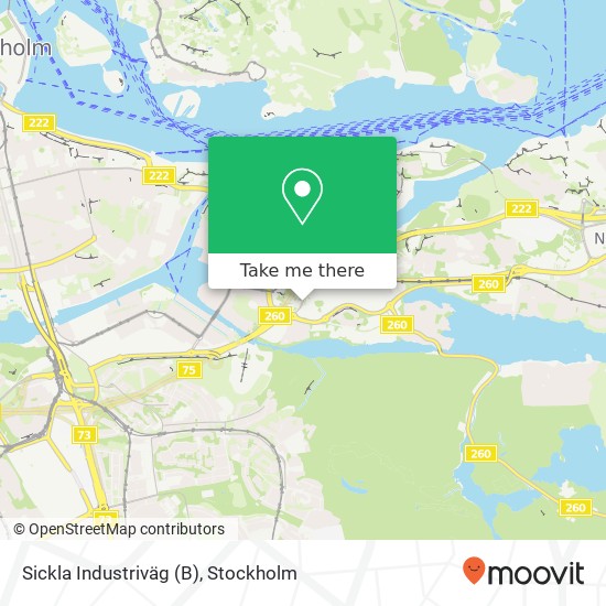 Sickla Industriväg (B) map