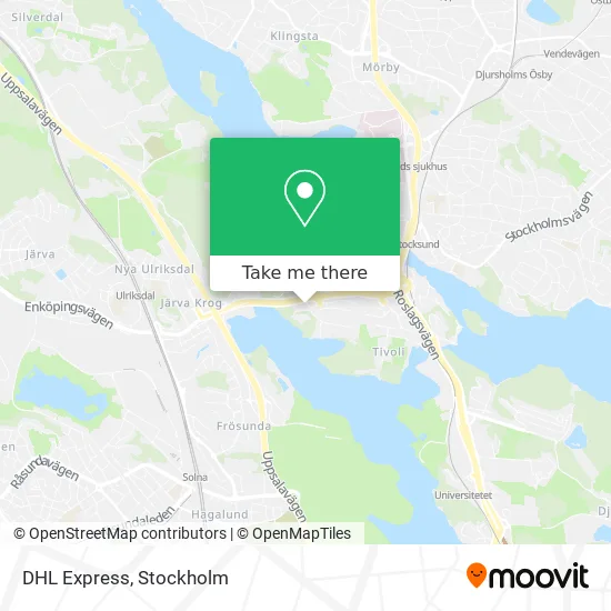 DHL Express map