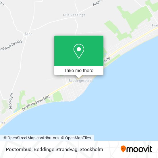 Postombud, Beddinge Strandväg map