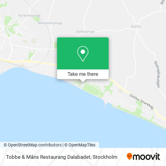 Tobbe & Måns Restaurang Dalabadet map