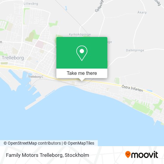 Family Motors Trelleborg map