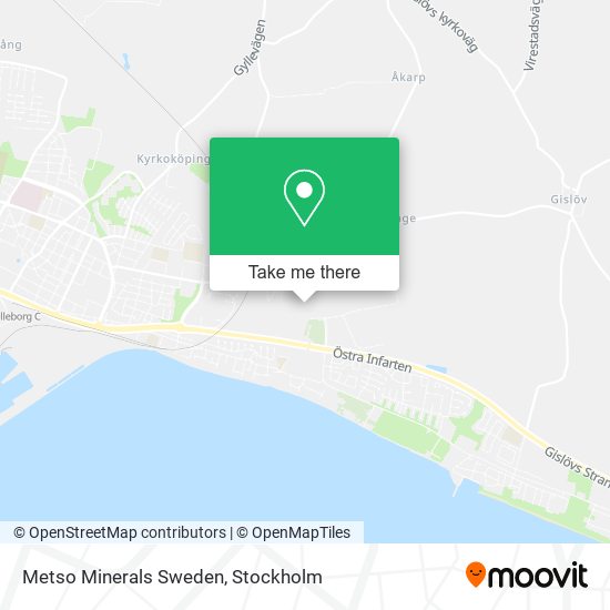 Metso Minerals Sweden map