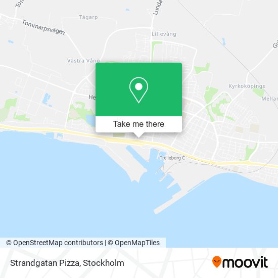 Strandgatan Pizza map