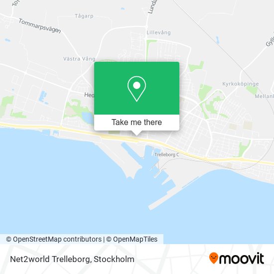 Net2world Trelleborg map