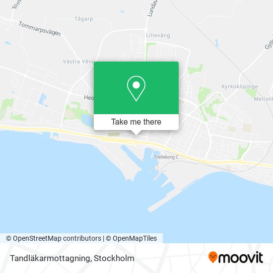 Tandläkarmottagning map