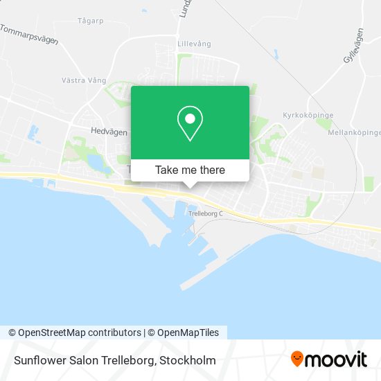 Sunflower Salon Trelleborg map