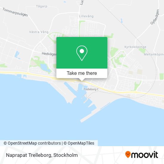 Naprapat Trelleborg map