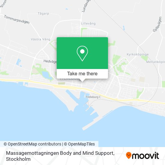 Massagemottagningen Body and Mind Support map