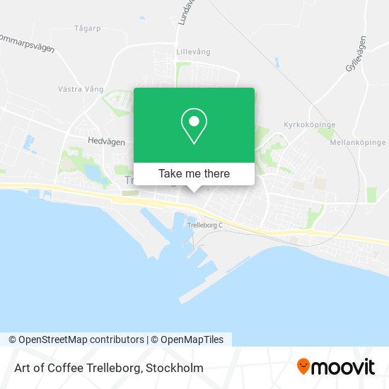 Art of Coffee Trelleborg map