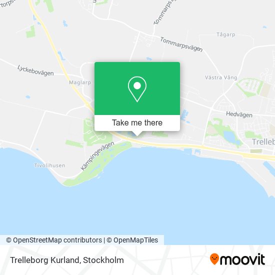 Trelleborg Kurland map