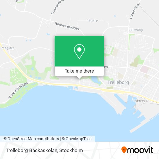 Trelleborg Bäckaskolan map