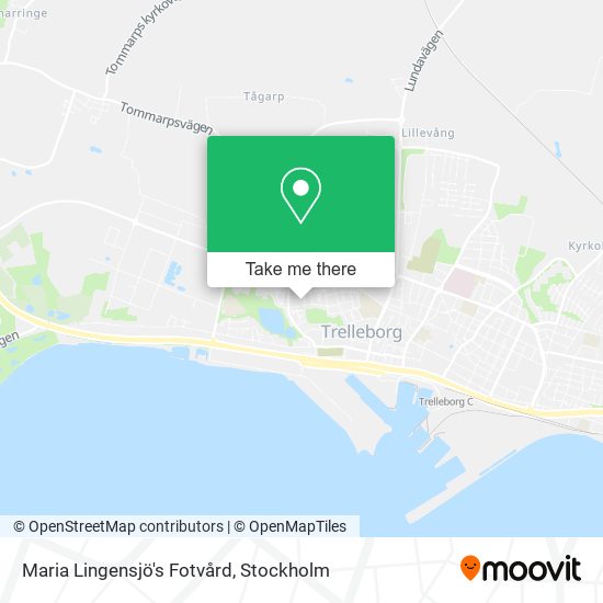 Maria Lingensjö's Fotvård map