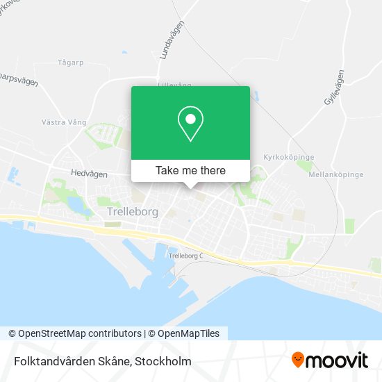 Folktandvården Skåne map