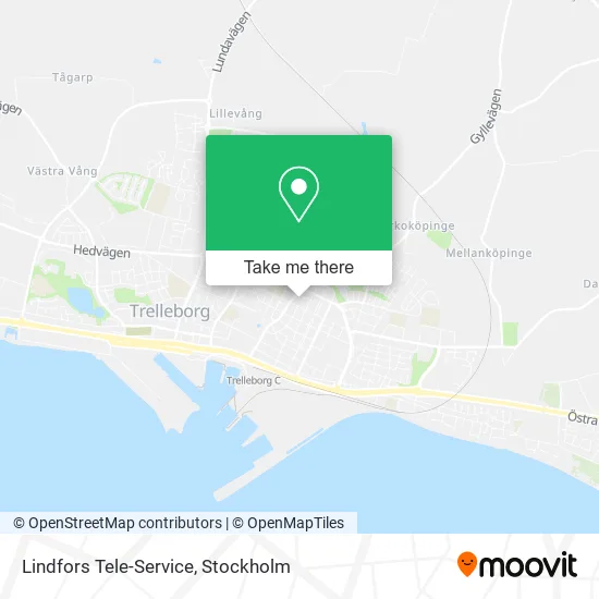 Lindfors Tele-Service map