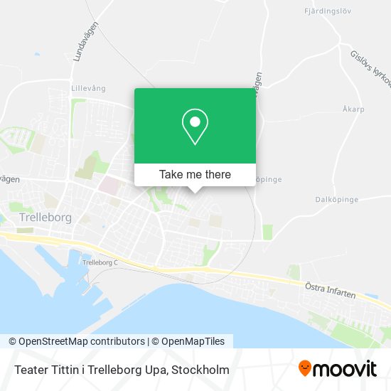 Teater Tittin i Trelleborg Upa map