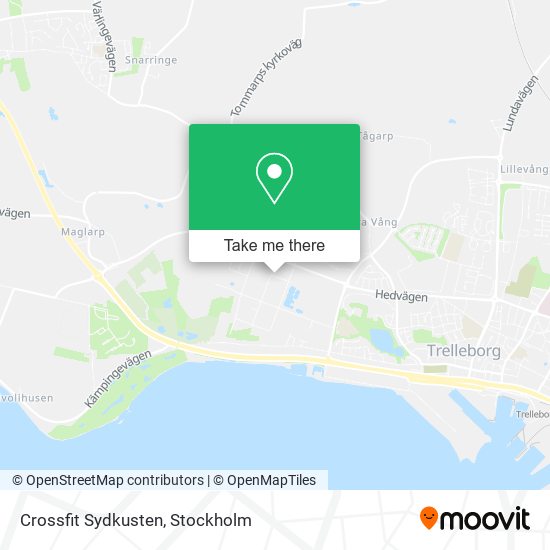 Crossfit Sydkusten map