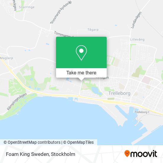 Foam King Sweden map