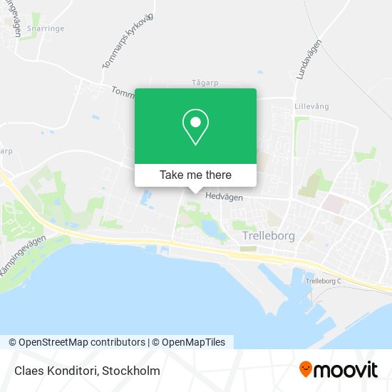 Claes Konditori map