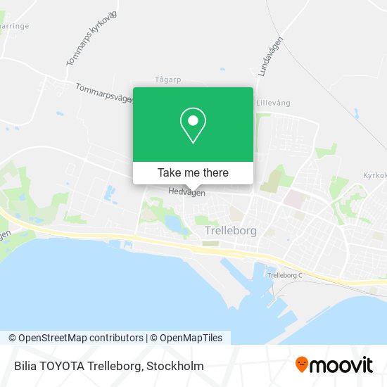 Bilia TOYOTA Trelleborg map