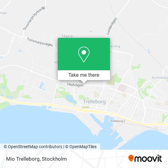 Mio Trelleborg map