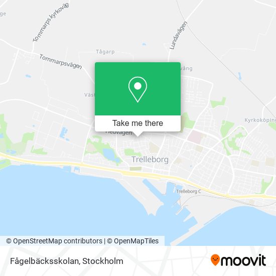 Fågelbäcksskolan map