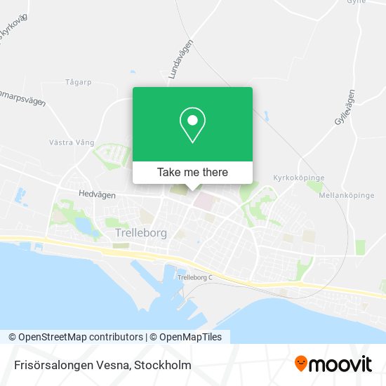 Frisörsalongen Vesna map