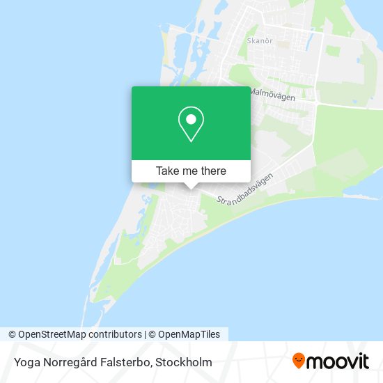 Yoga Norregård Falsterbo map