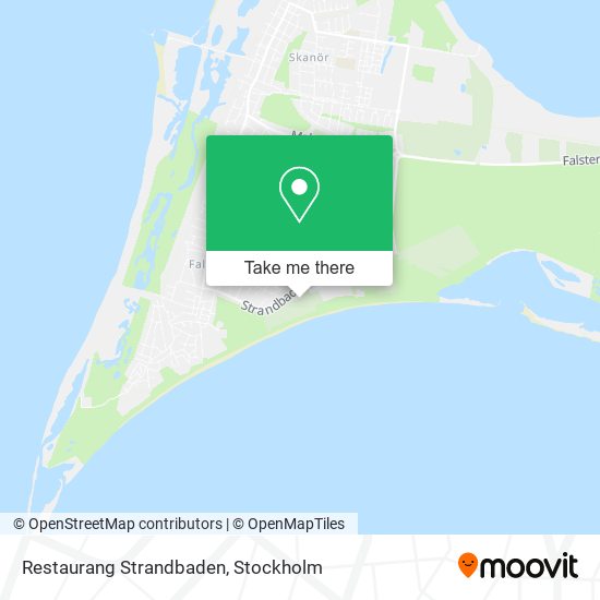 Restaurang Strandbaden map