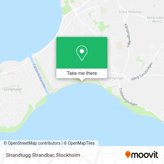 Strandtugg Strandbar map