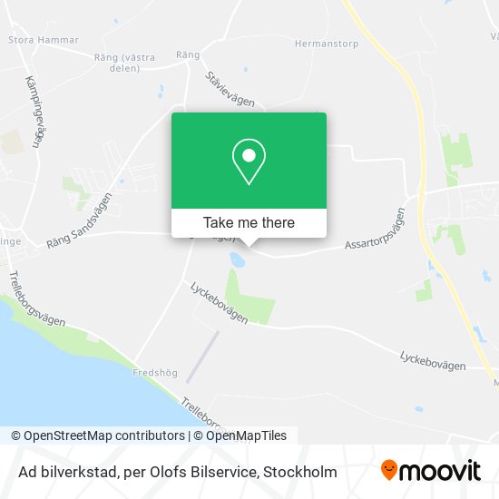 Ad bilverkstad, per Olofs Bilservice map