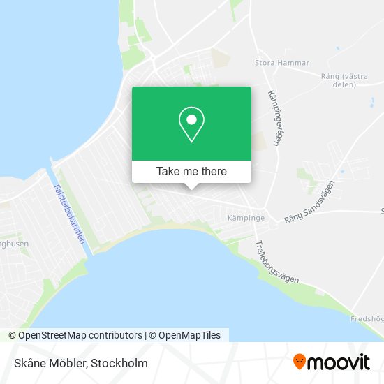 Skåne Möbler map