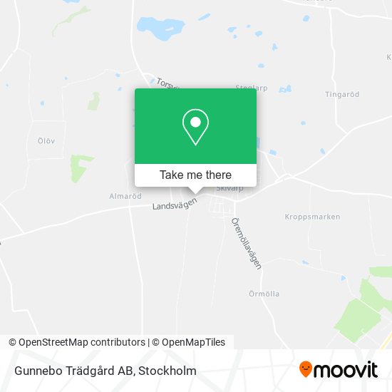 Gunnebo Trädgård AB map