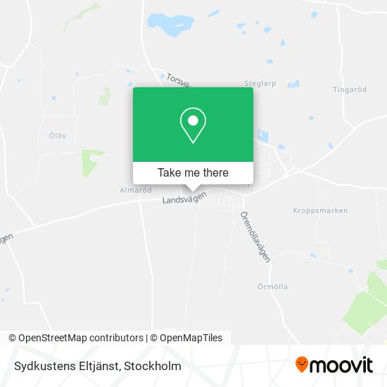 Sydkustens Eltjänst map