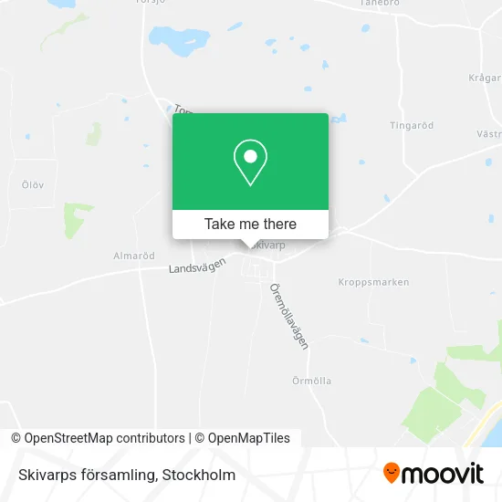 Skivarps församling map
