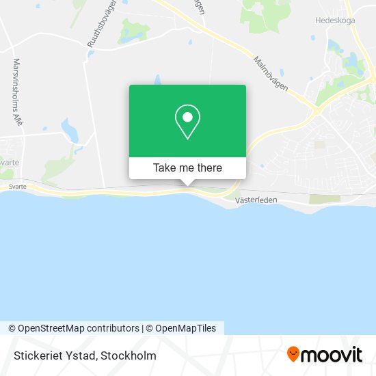 Stickeriet Ystad map