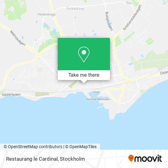 Restaurang le Cardinal map