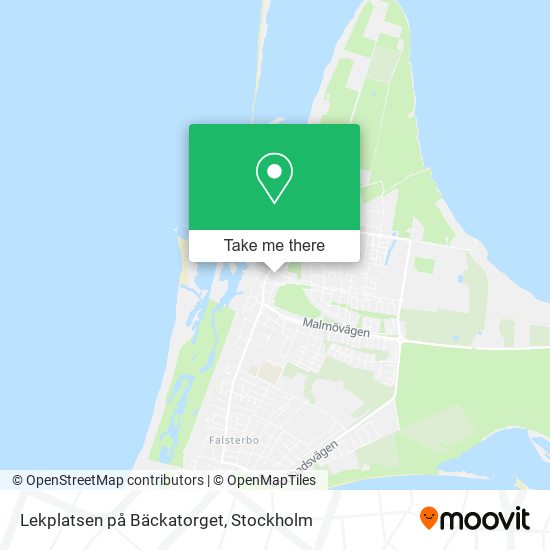 Lekplatsen på Bäckatorget map