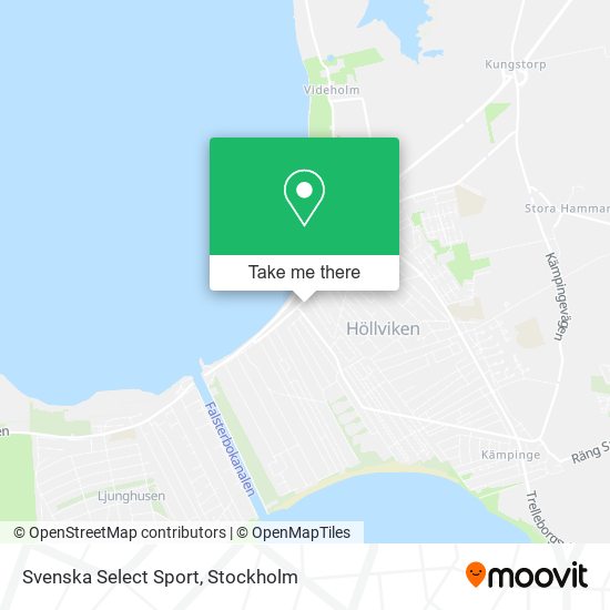 Svenska Select Sport map