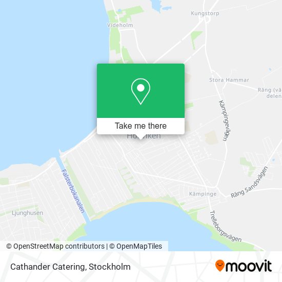 Cathander Catering map