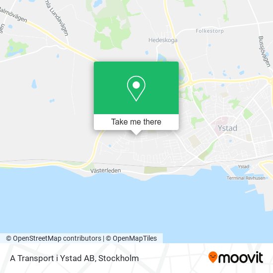 A Transport i Ystad AB map