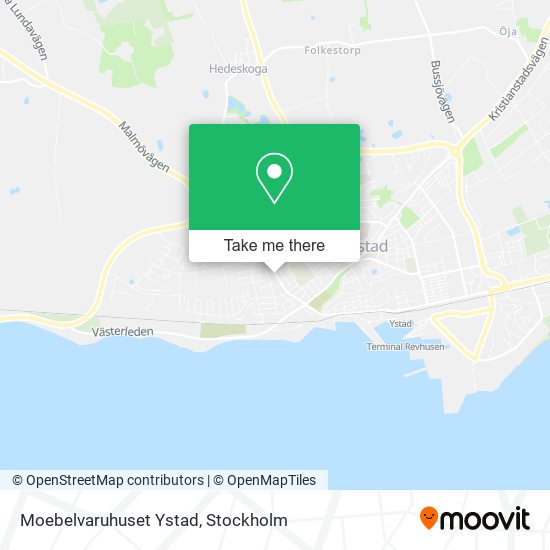 Moebelvaruhuset Ystad map